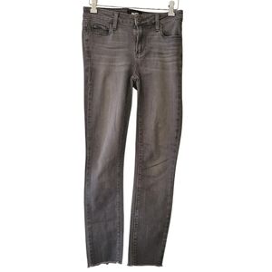 Paige verdugo ankle gray raw hem ankle jeans size 26